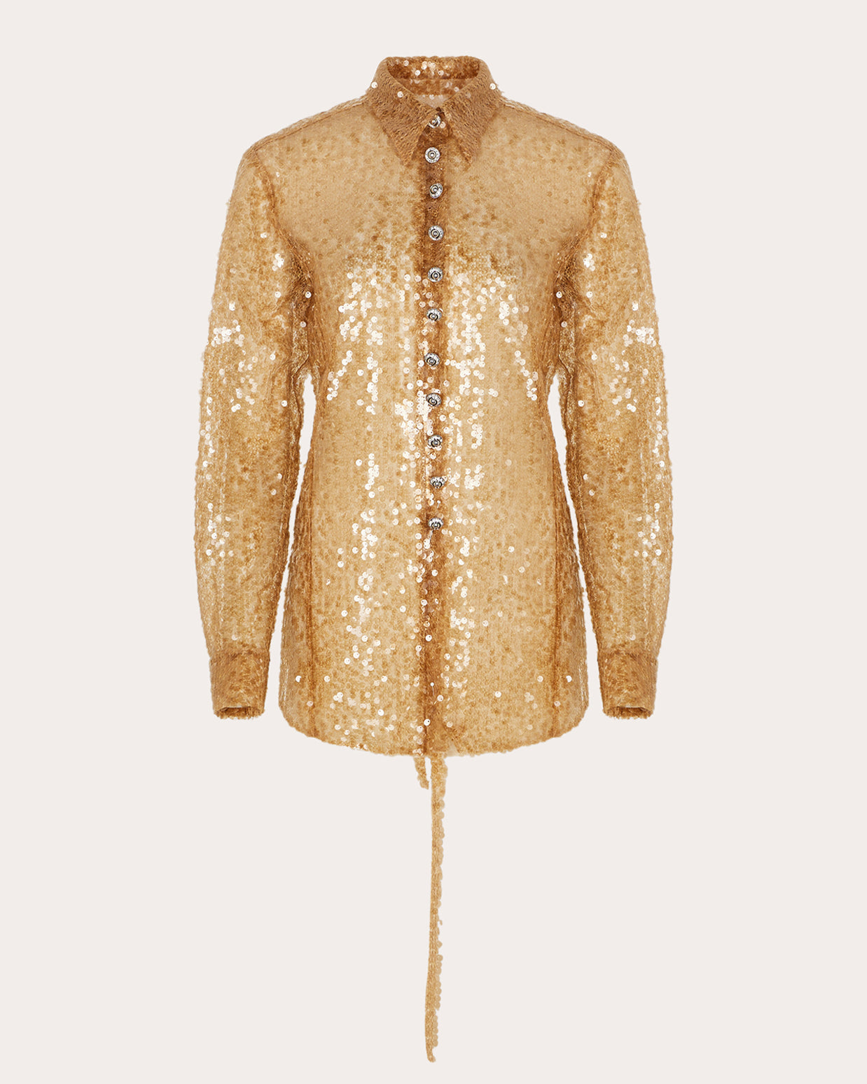 Embellished Sequin-Embroidered Shirt