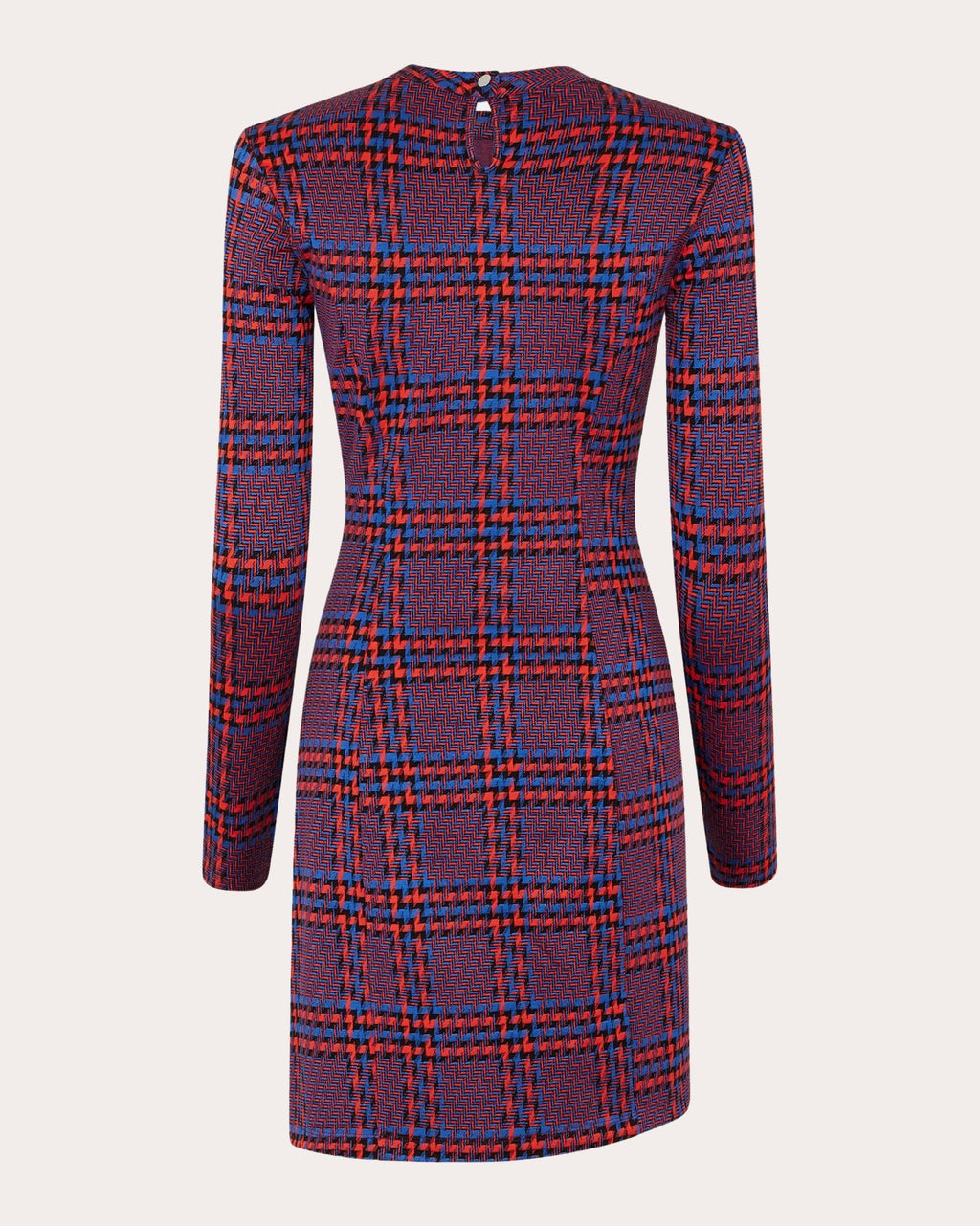 Gathered Printed Crepe Mini Dress