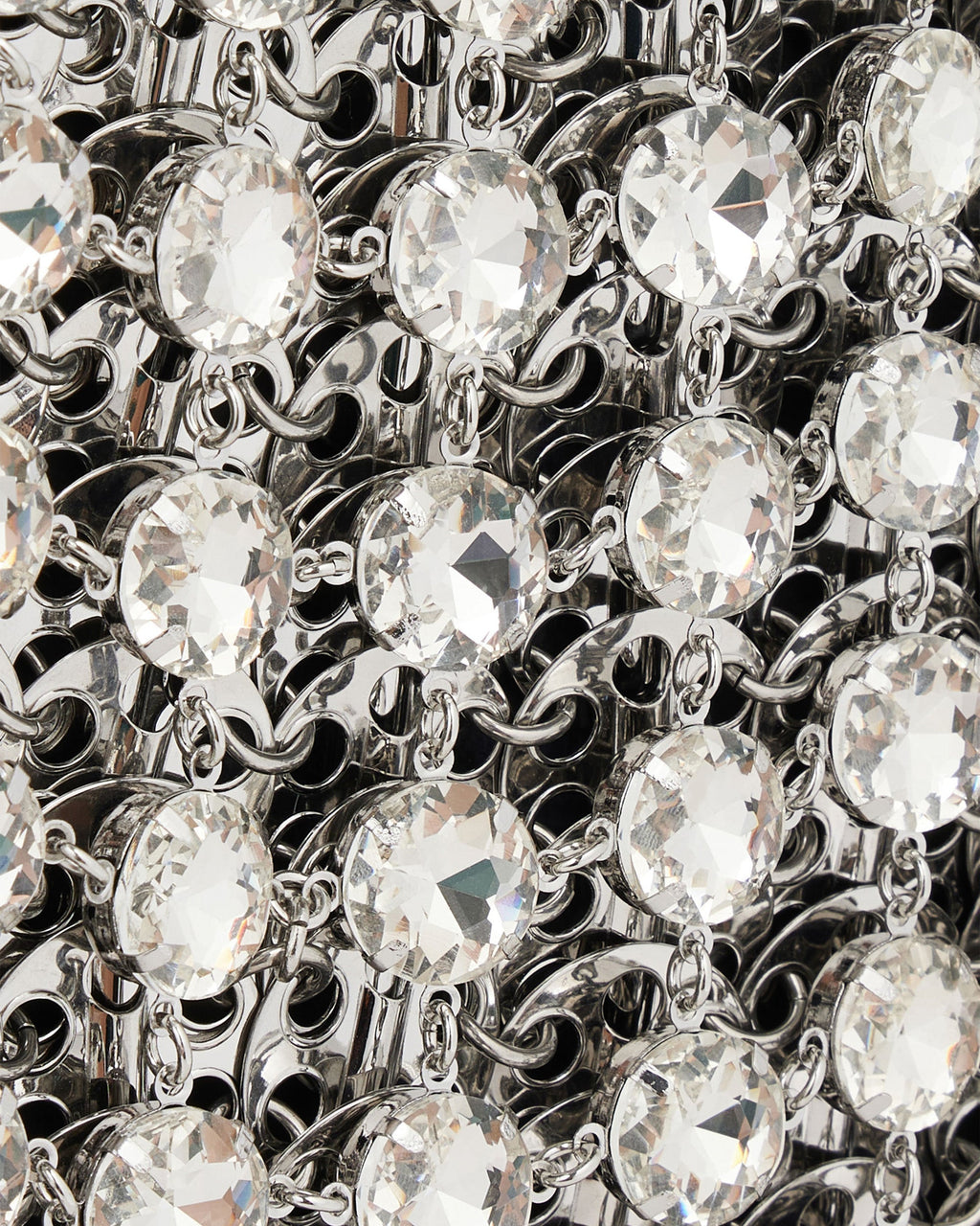 1969 Nano Crystal-Embellished Chainmail Shoulder Bag