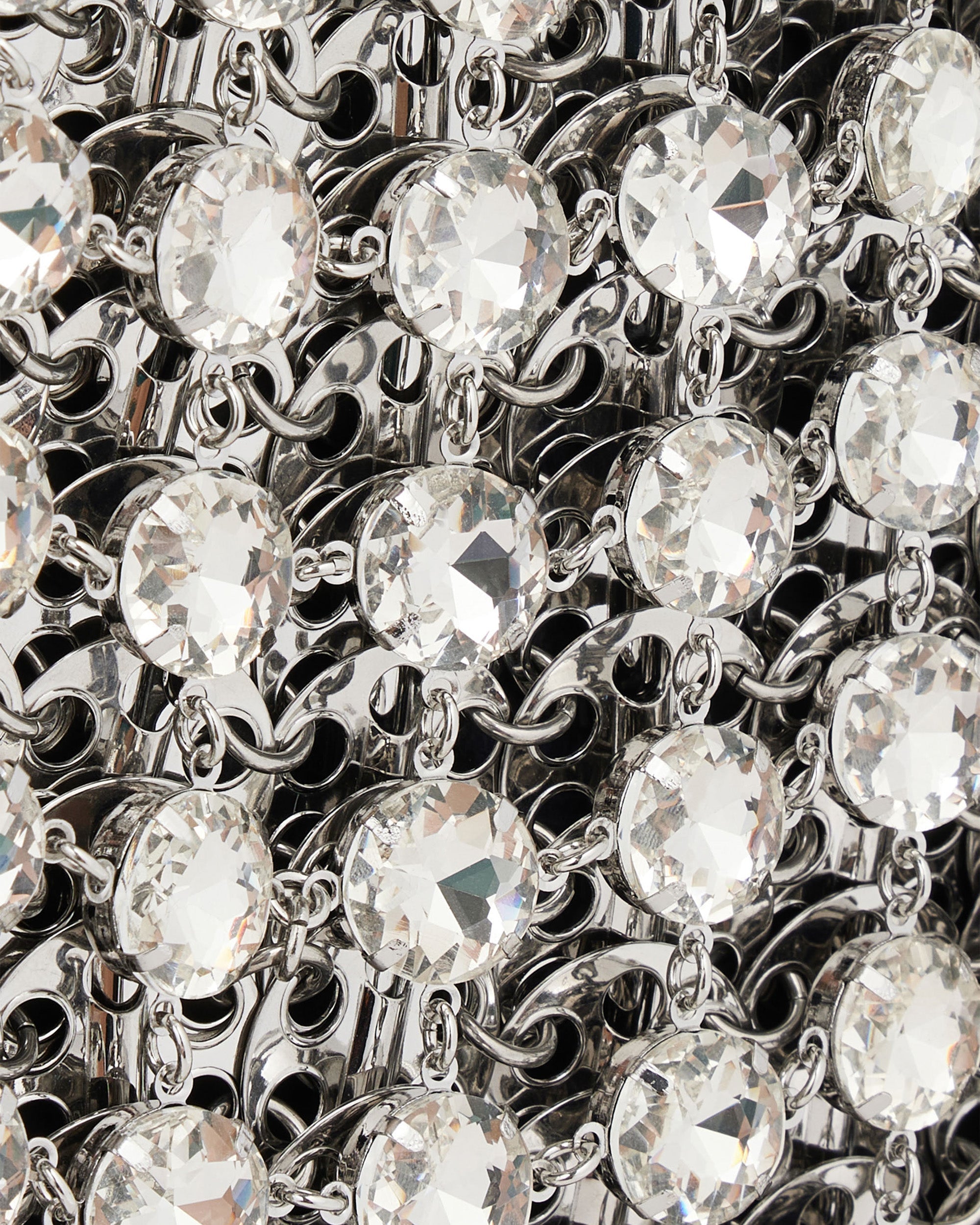 1969 Nano Crystal-Embellished Chainmail Shoulder Bag