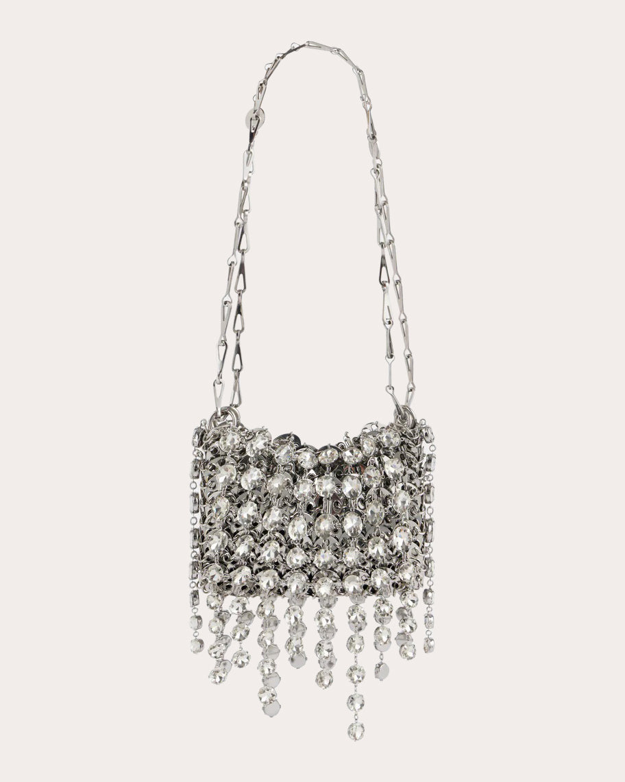 1969 Nano Crystal-Embellished Chainmail Shoulder Bag