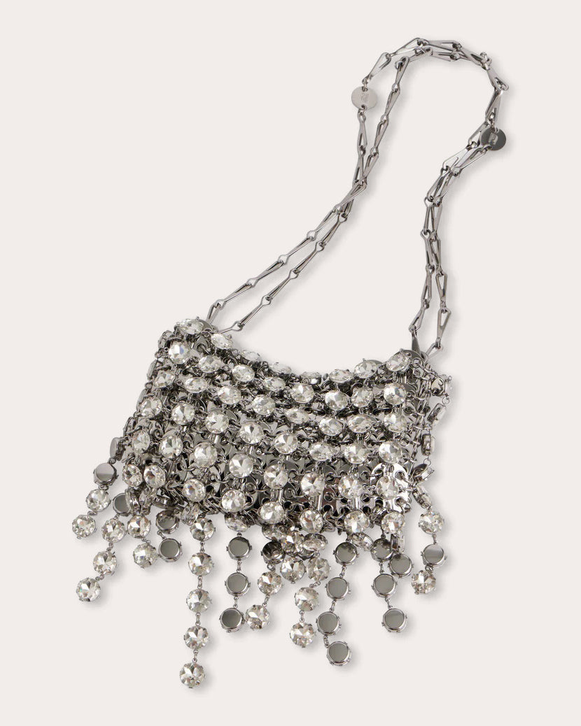 1969 Nano Crystal-Embellished Chainmail Shoulder Bag