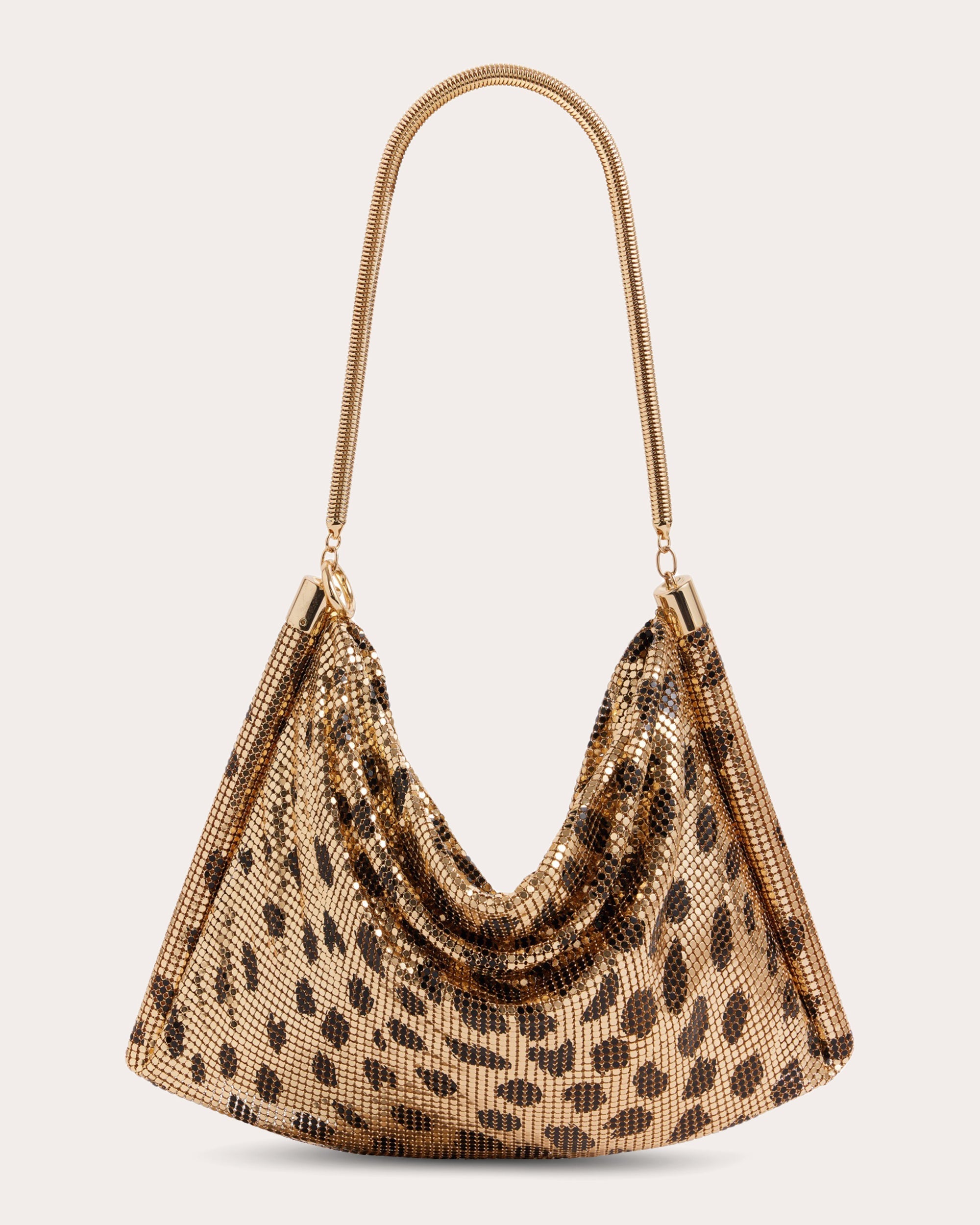 Pixel Cheetah-Print Chainmail Tote