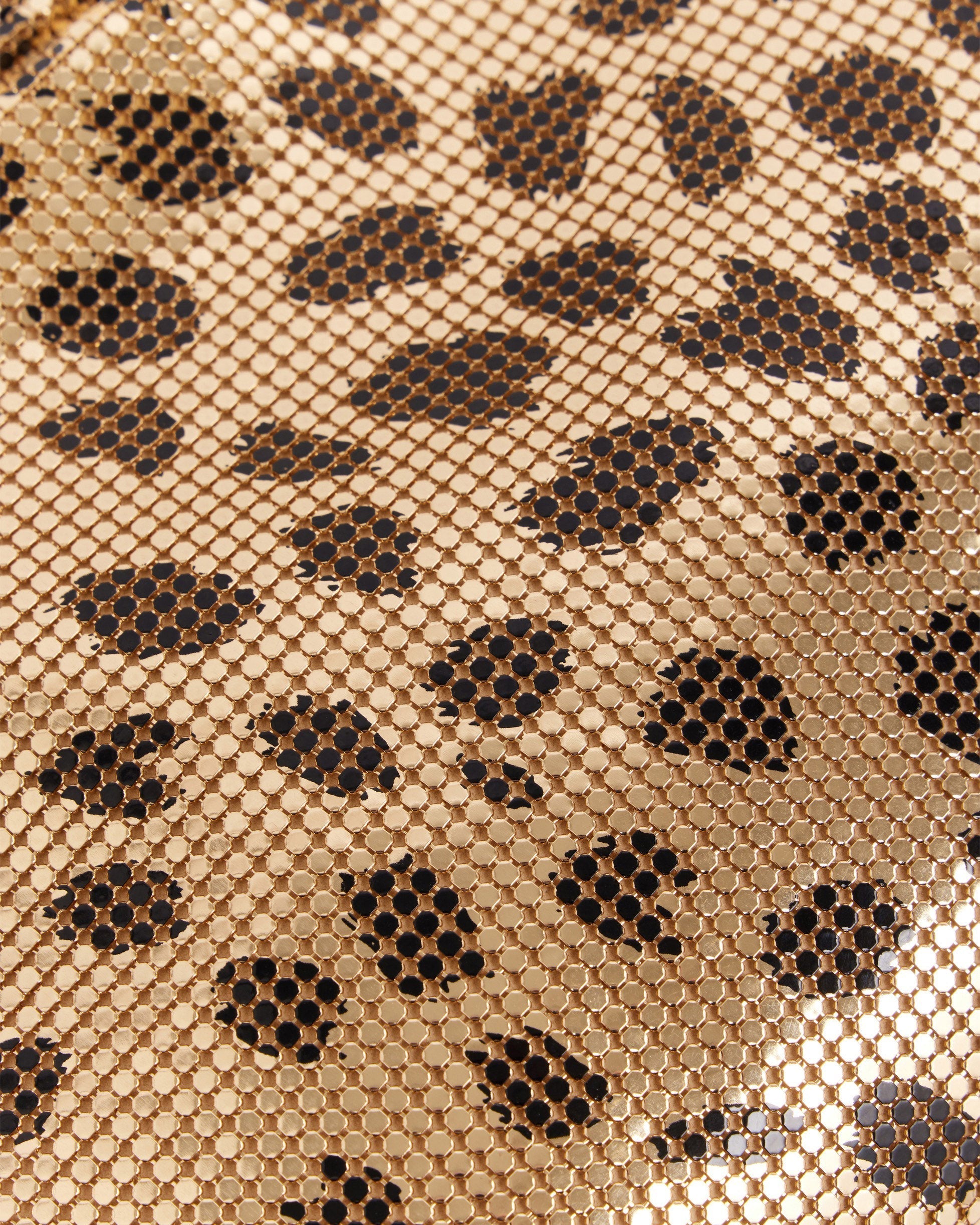 Pixel Cheetah-Print Chainmail Tote