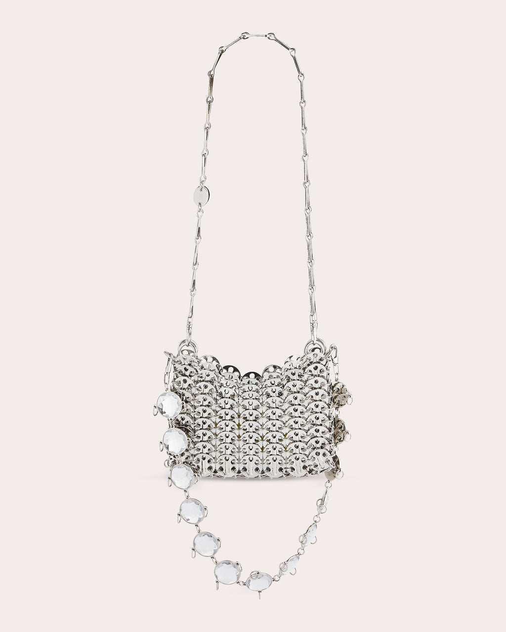 1969 Mini Crystal-Embellished Chainmail Shoulder Bag