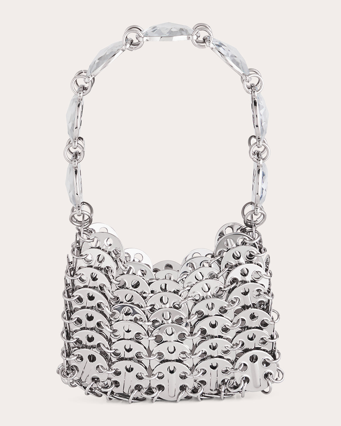 1969 Nano Crystal-Embellished Chainmail Shoulder Bag