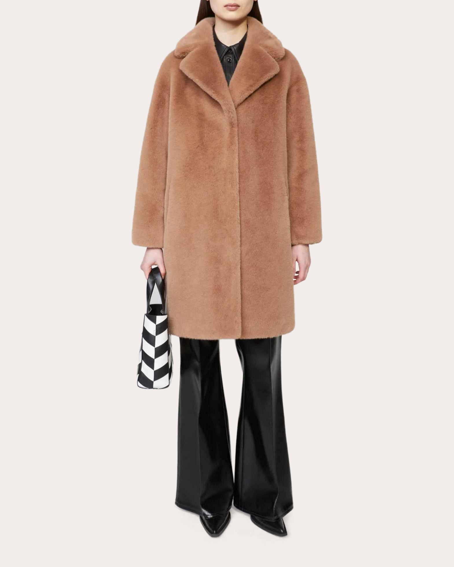 Camille Faux-Fur Cocoon Coat