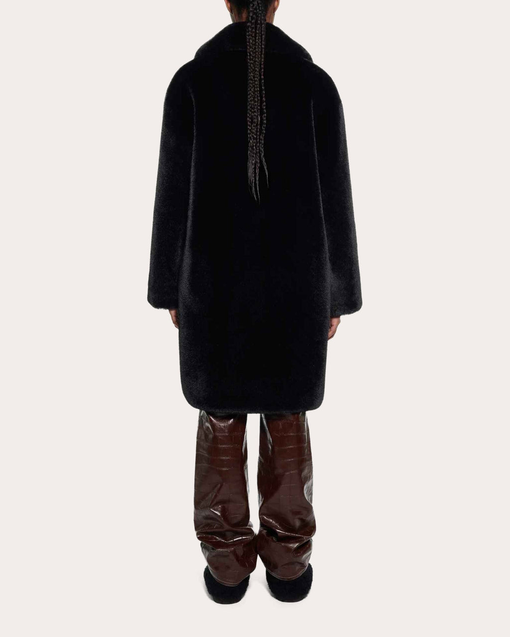 Camille Faux-Fur Cocoon Coat