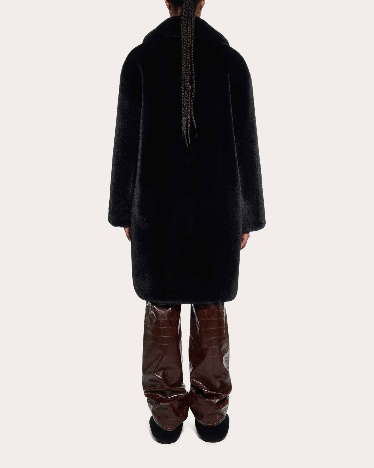 Camille Faux-Fur Cocoon Coat