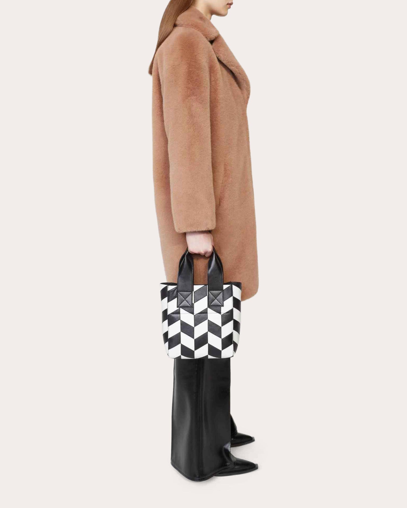 Camille Faux-Fur Cocoon Coat