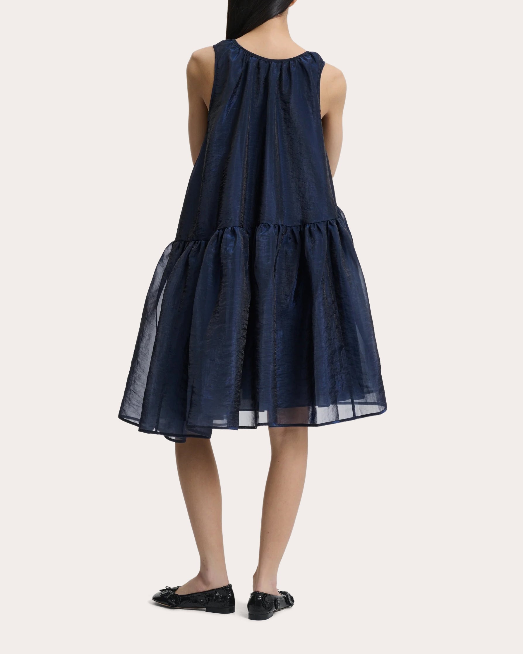Azelia Asymmetric Floral Embroidered Myrtia Dress