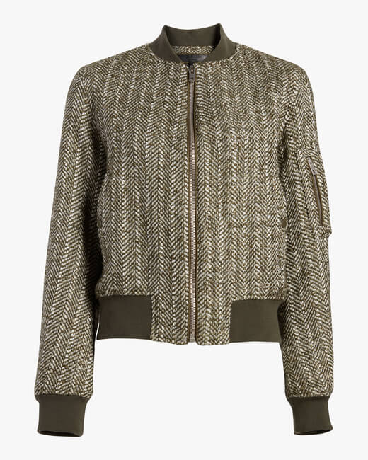 Manston Herringbone Bomber Jacket