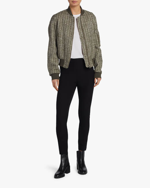 Manston Herringbone Bomber Jacket