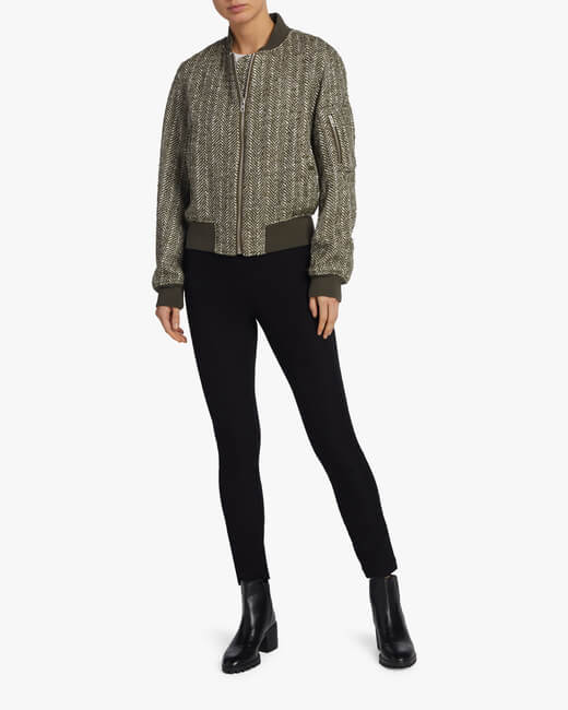 Manston Herringbone Bomber Jacket