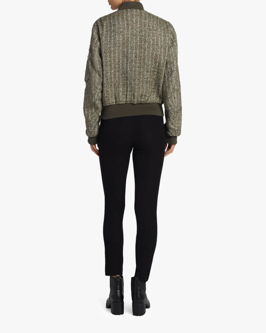 Manston Herringbone Bomber Jacket