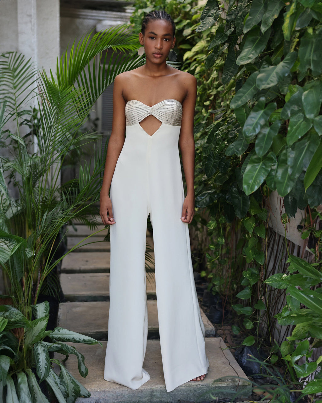 Milos Knotted Cutout Silk-Crepe Jumpsuit