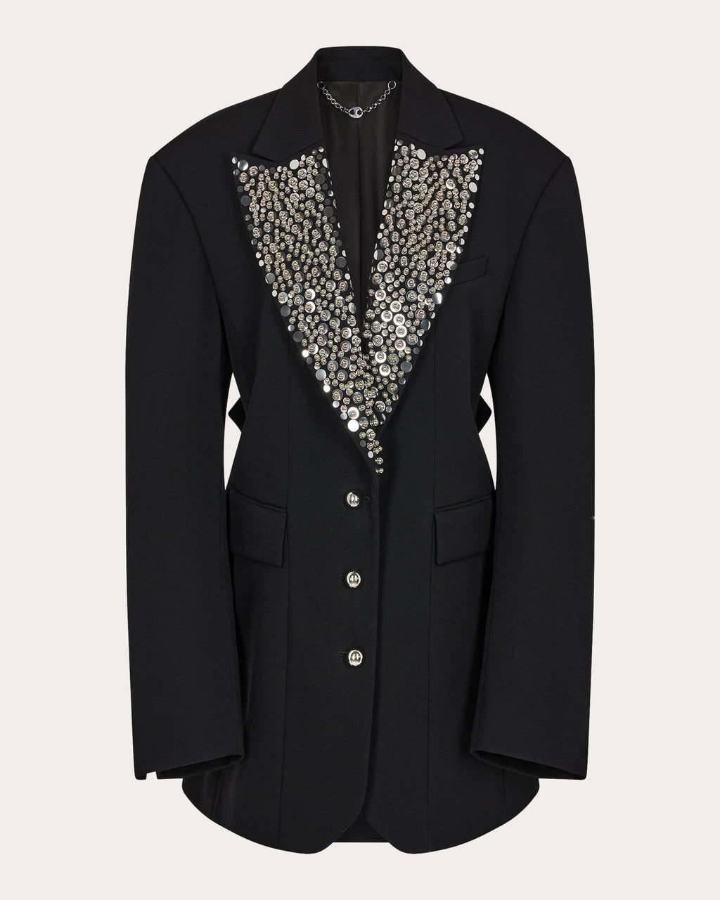 Embellished Wool Blazer