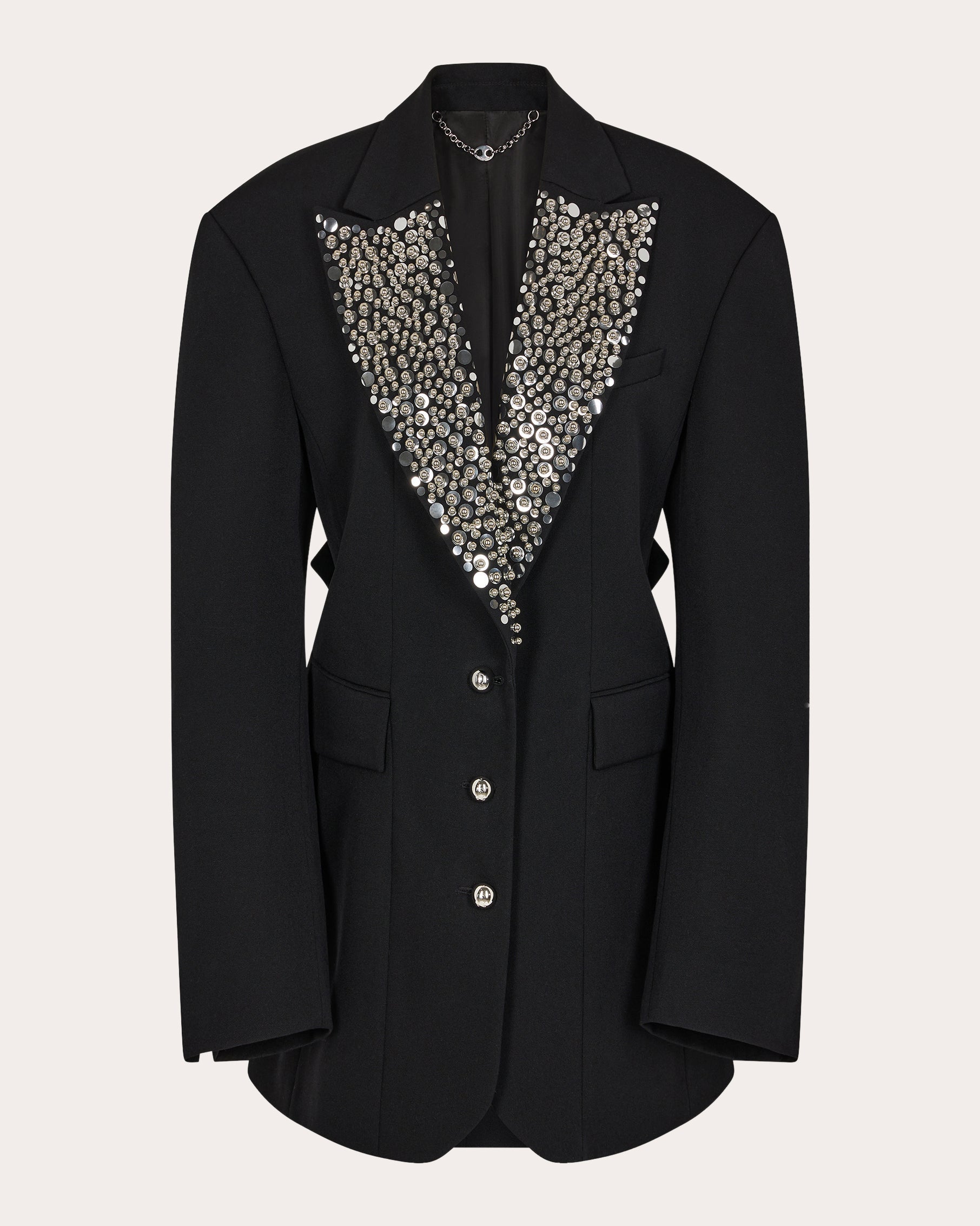 Embellished Wool Blazer