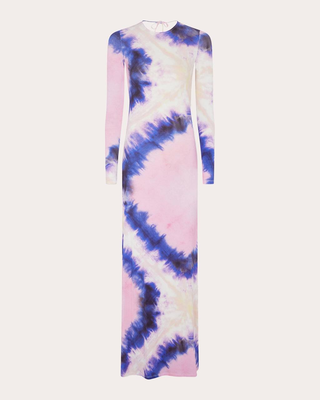 Open-Back Tie Dye Jersey Maxi Dress