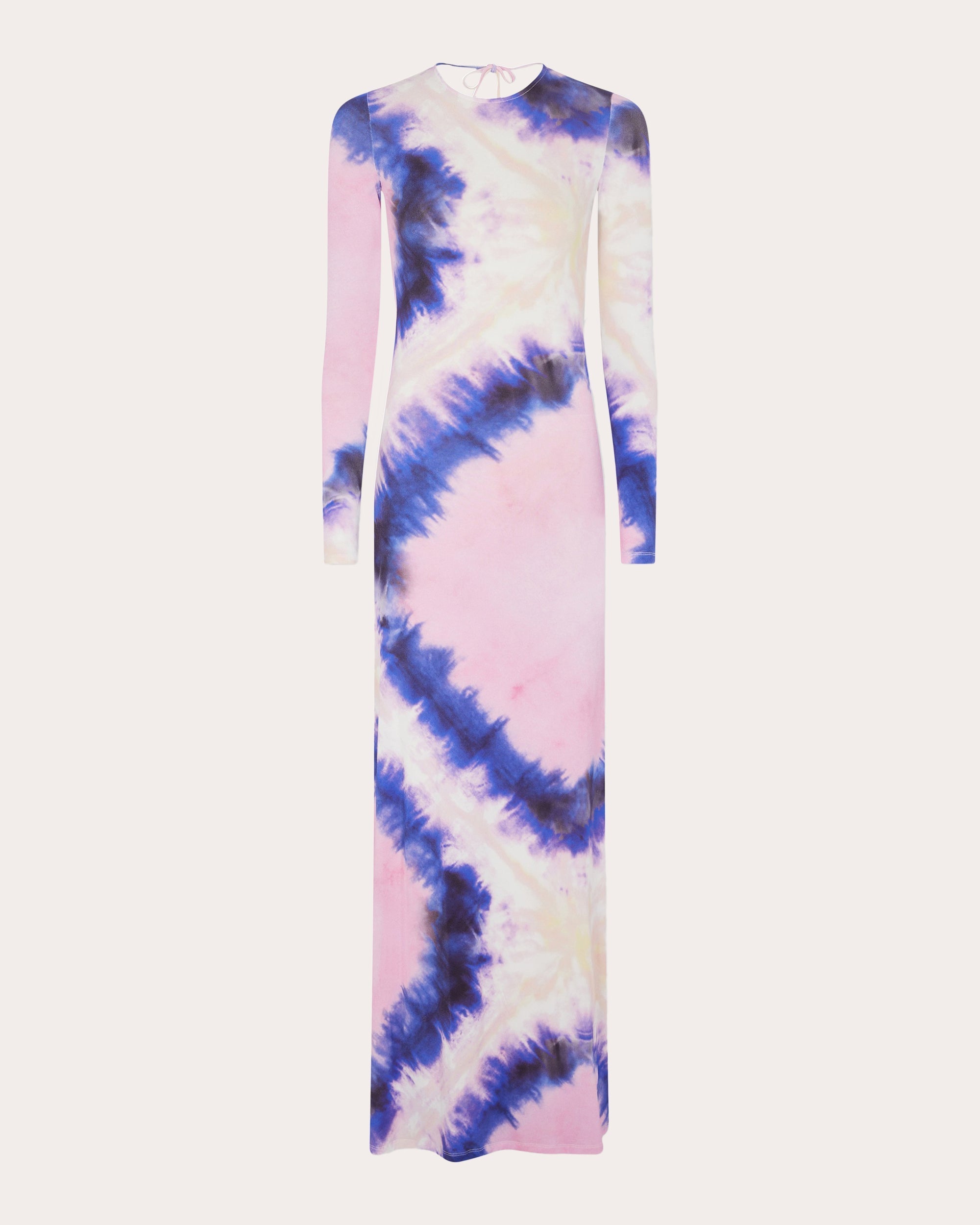 Open-Back Tie Dye Jersey Maxi Dress