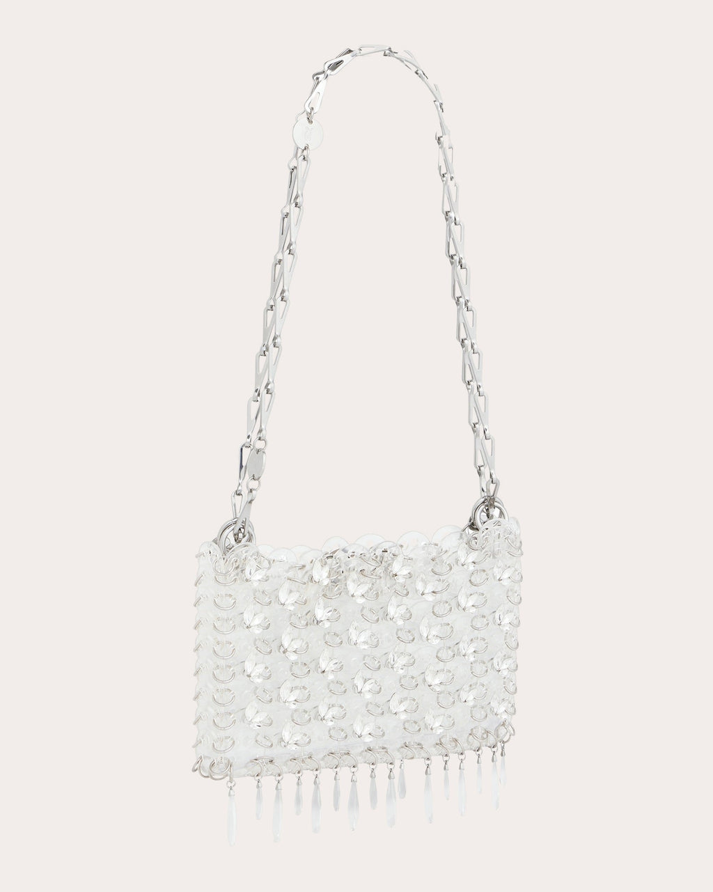 1969 Nano Fringed Crystal Embellished Shoulder Bag