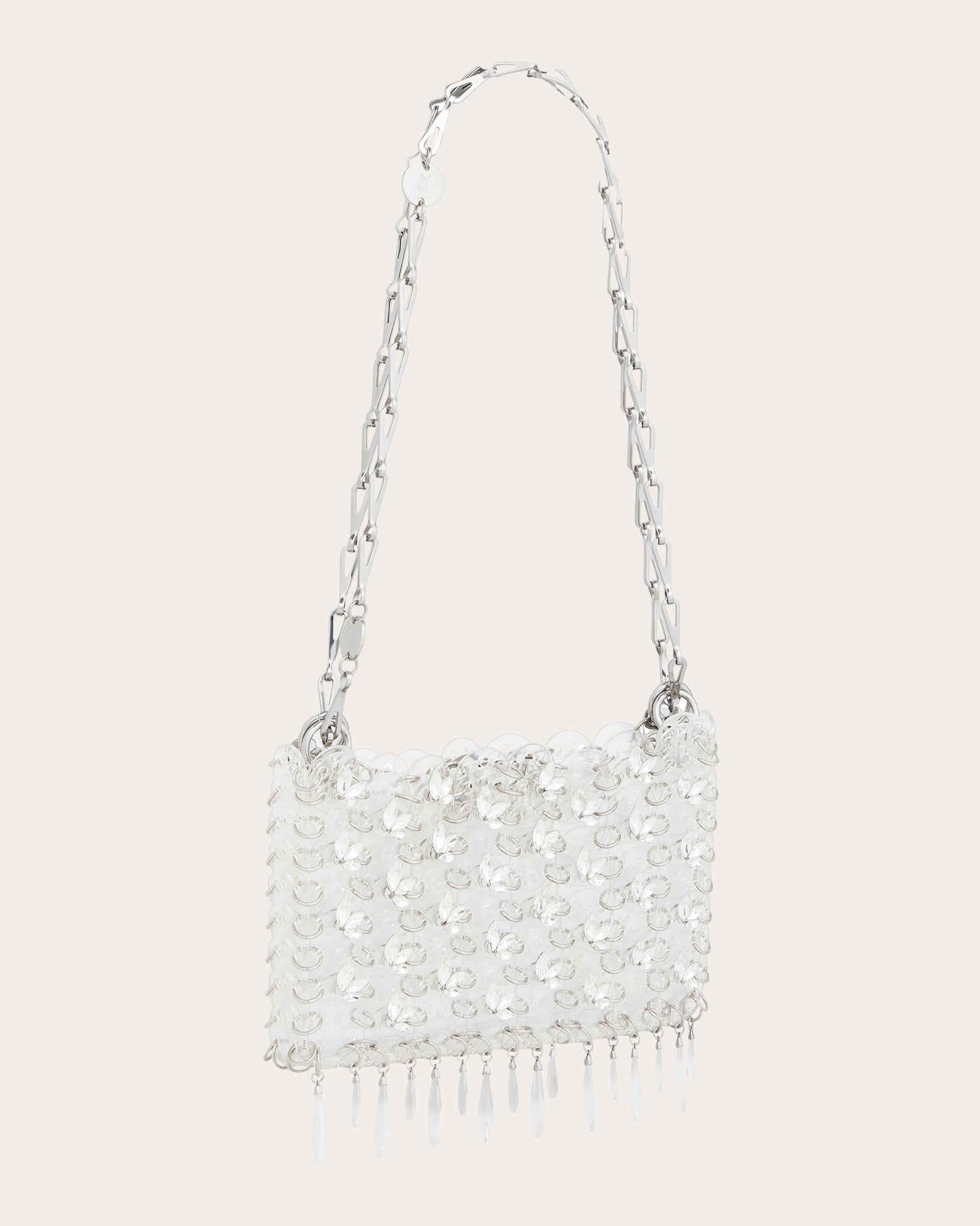 1969 Nano Fringed Crystal Embellished Shoulder Bag