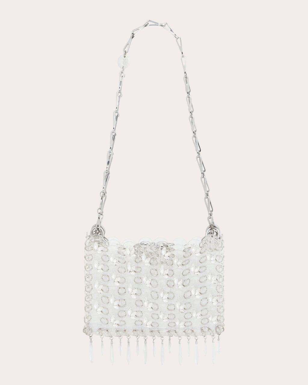 1969 Nano Fringed Crystal Embellished Shoulder Bag