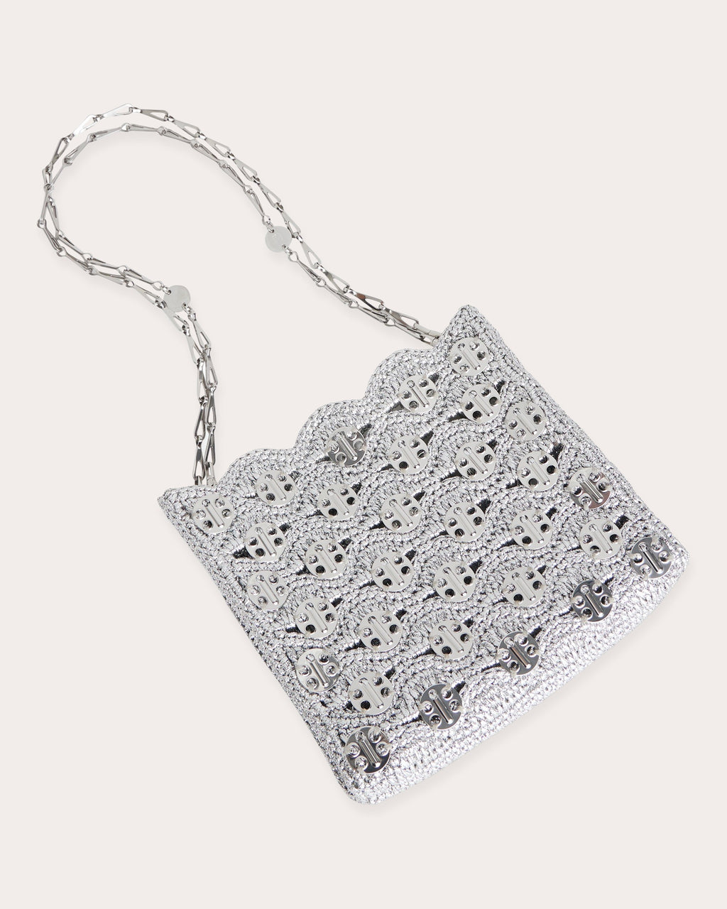 Iconic 1969 Raffia Wave Shoulder Bag
