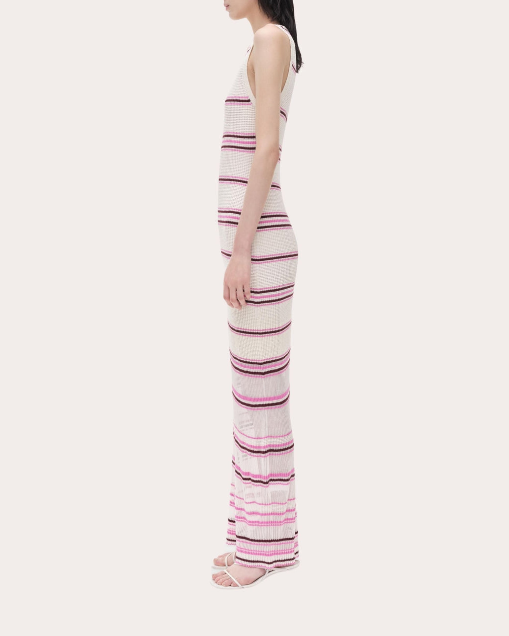 Mariana Stripe Bouclé Knit Maxi Dress