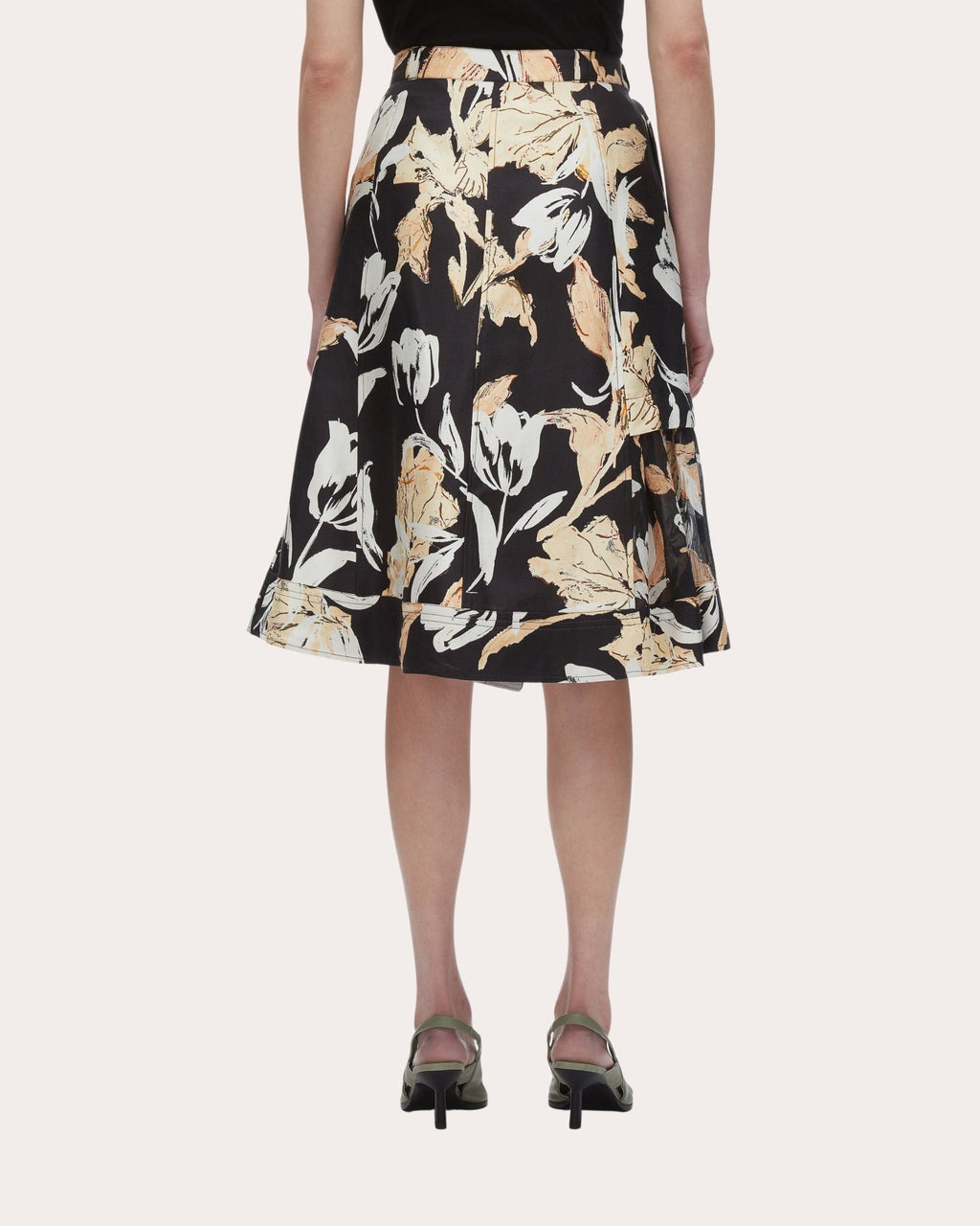 Joyful Tulips Layered A-Line Skirt