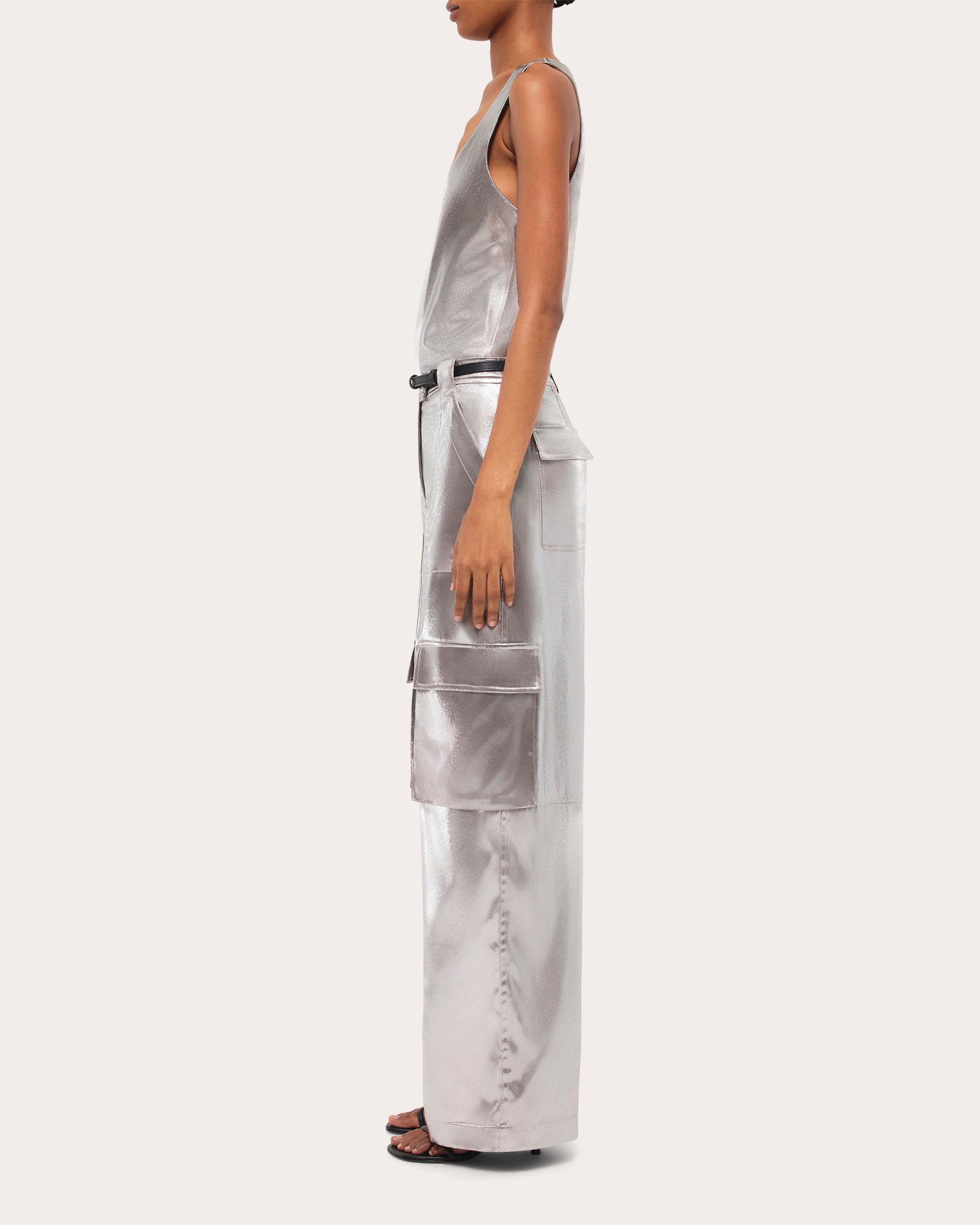 Kamari Metallic Lamé Tank Top