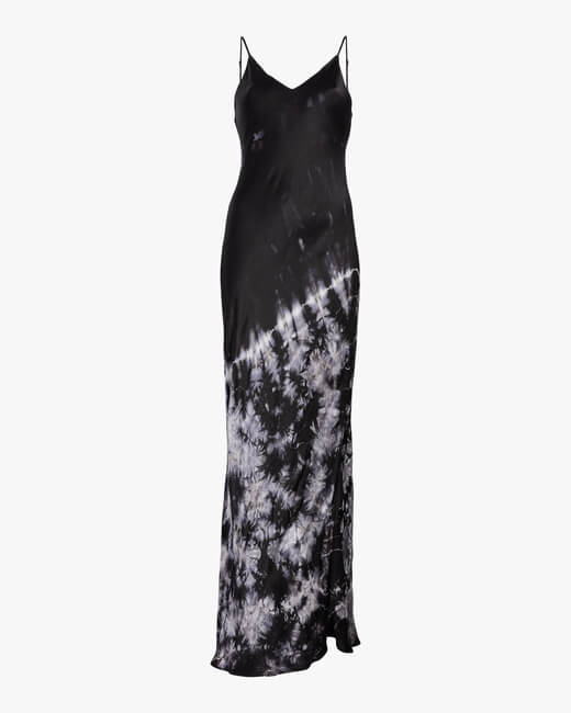 Tie-Dye Bias Midi Dress