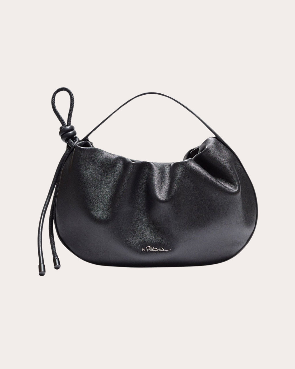 Mini Origami Ruched Leather Tote