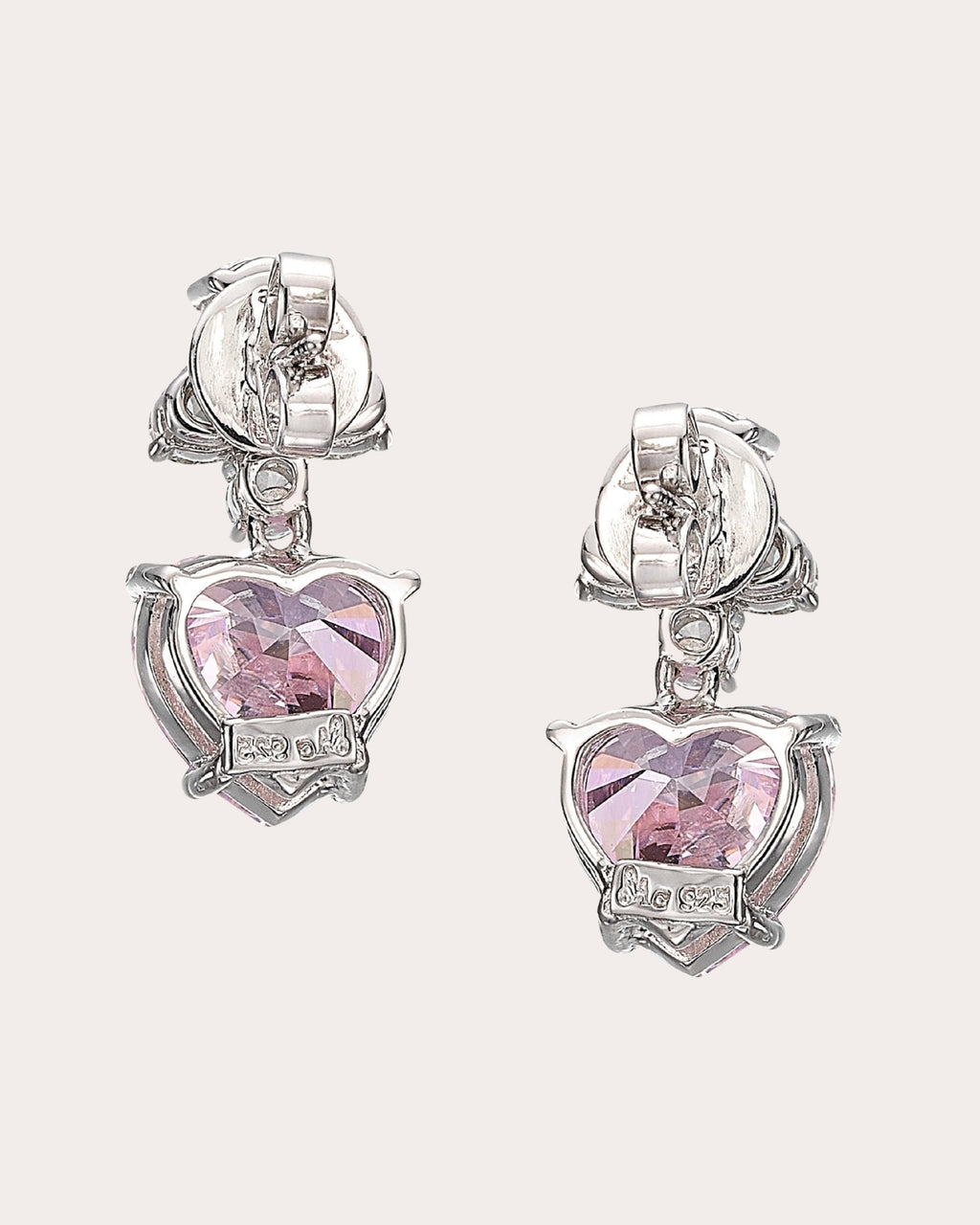 Candy Cupid 18K Gold and Rhodium Vermeil Lab-Grown Diamond Heart Earrings