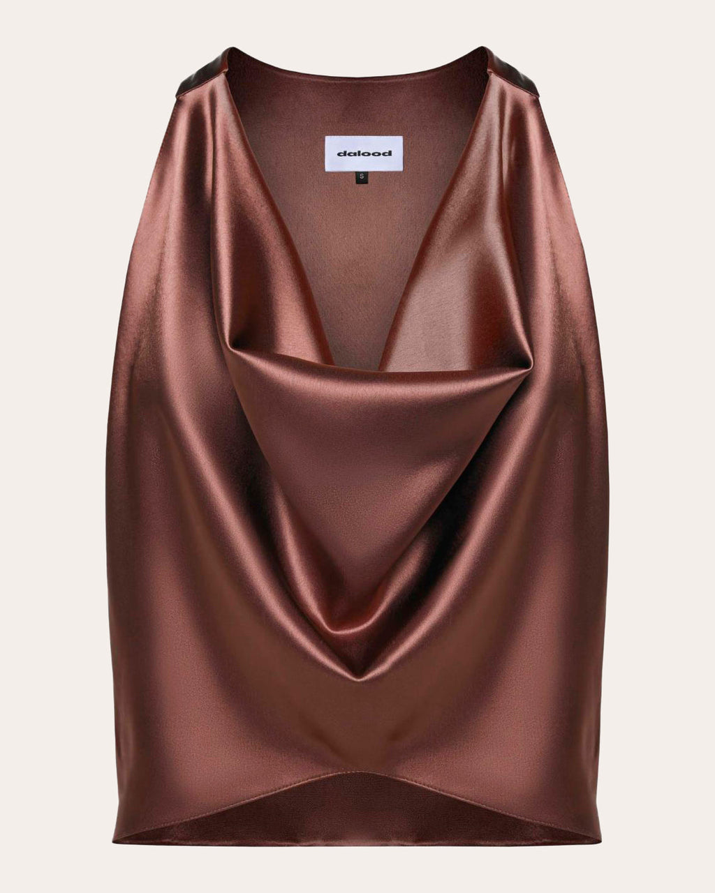 Draped Satin Top