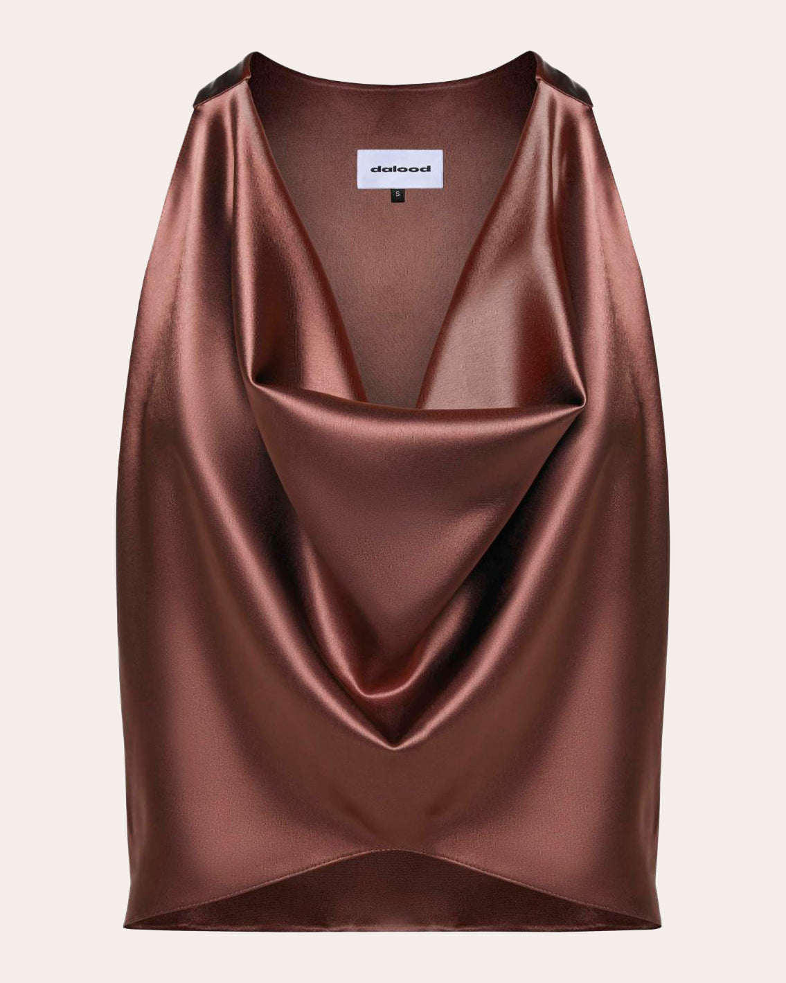 Draped Satin Top