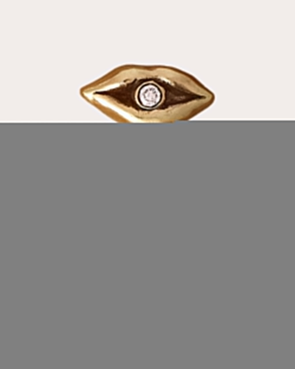 Beso 14K Gold Ruby and Diamond Single Earring