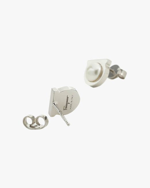 Gancini Crystal-Centerpiece Stud Earrings