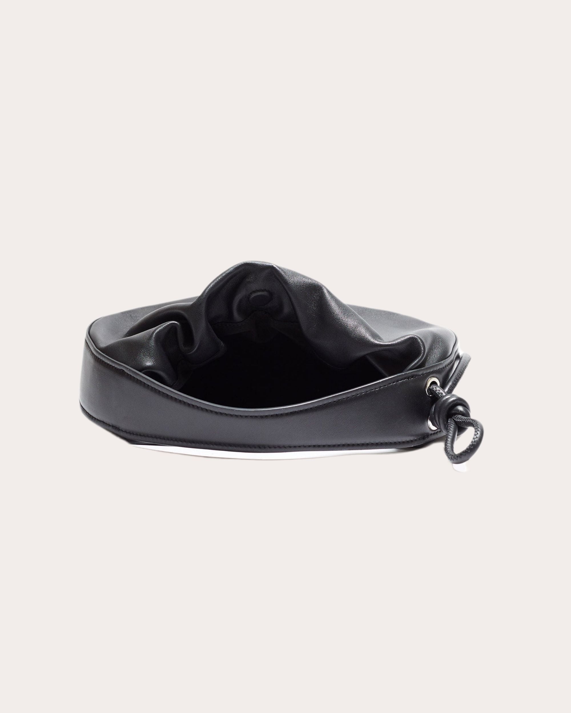 Mini Origami Ruched Leather Tote