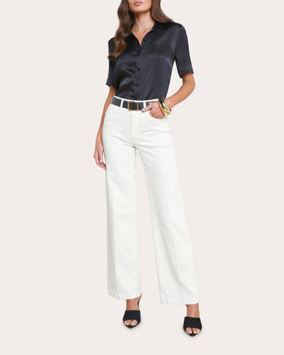 Scottie High-Rise Wide Leg Jeans