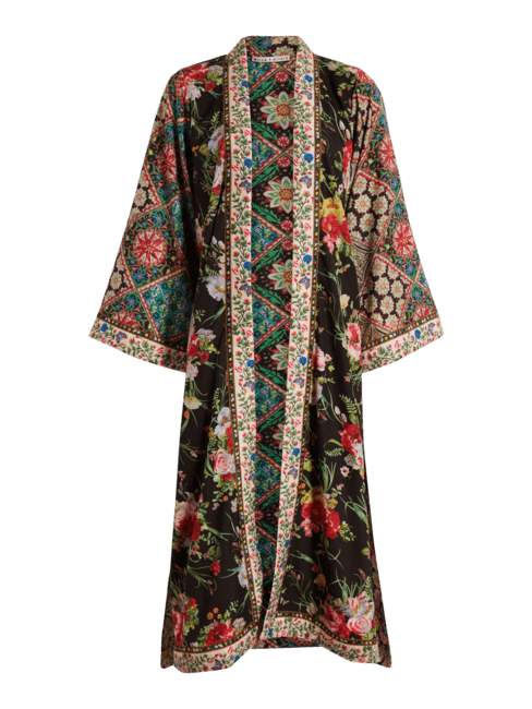 Lynn Side Slit Long Kimono