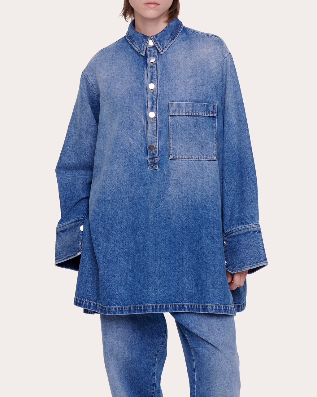Oversized Denim Shirt