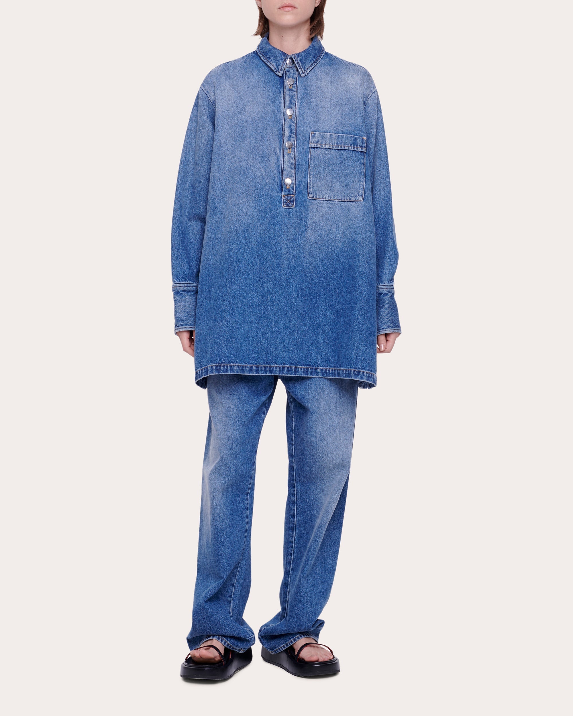 Oversized Denim Shirt