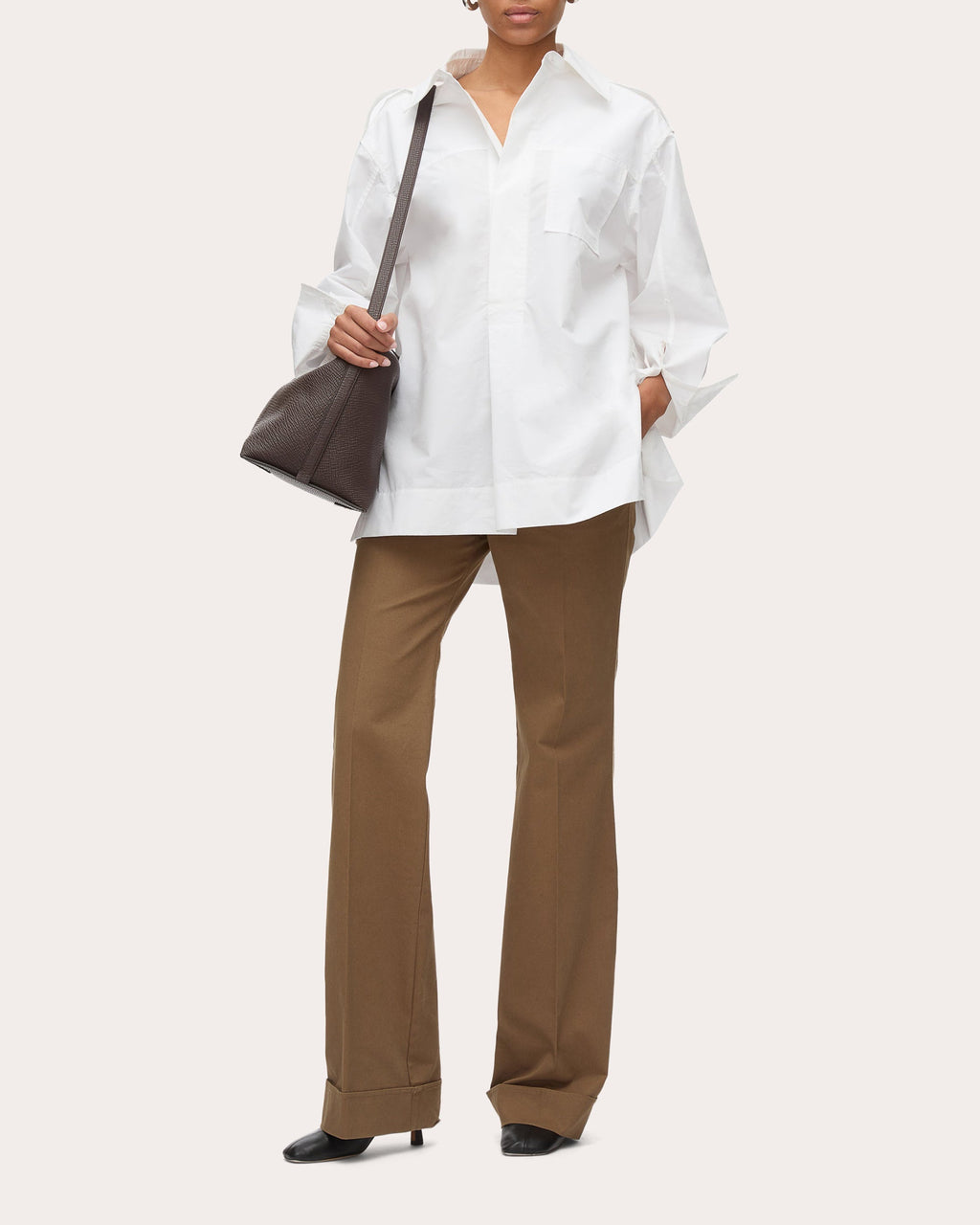 Oversized Techno Poplin Shirt