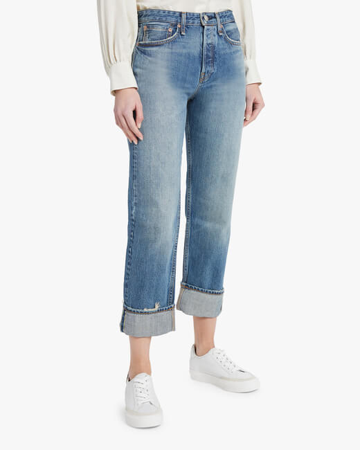 Maya High-Rise Ankle Straight Jeans