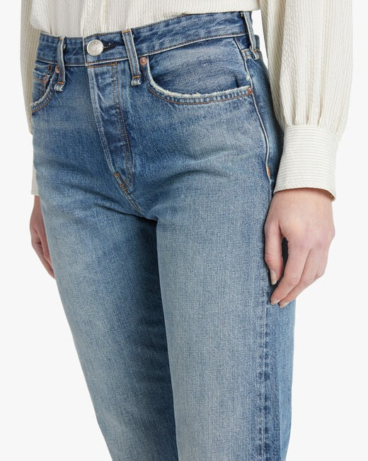 Maya High-Rise Ankle Straight Jeans