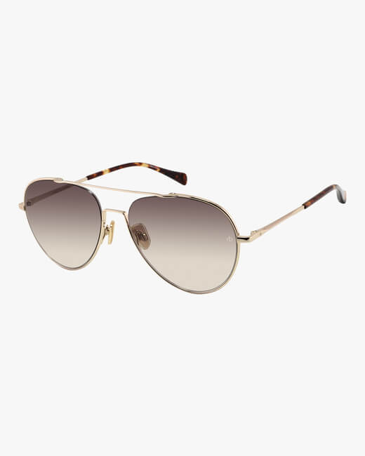 Double-Bridge Aviator Sunglasses