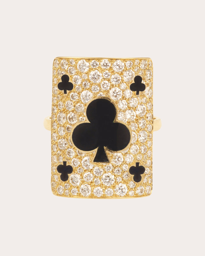 Giant Harmonie 18K Gold Lacquer and Lab-Grown Diamond Ring