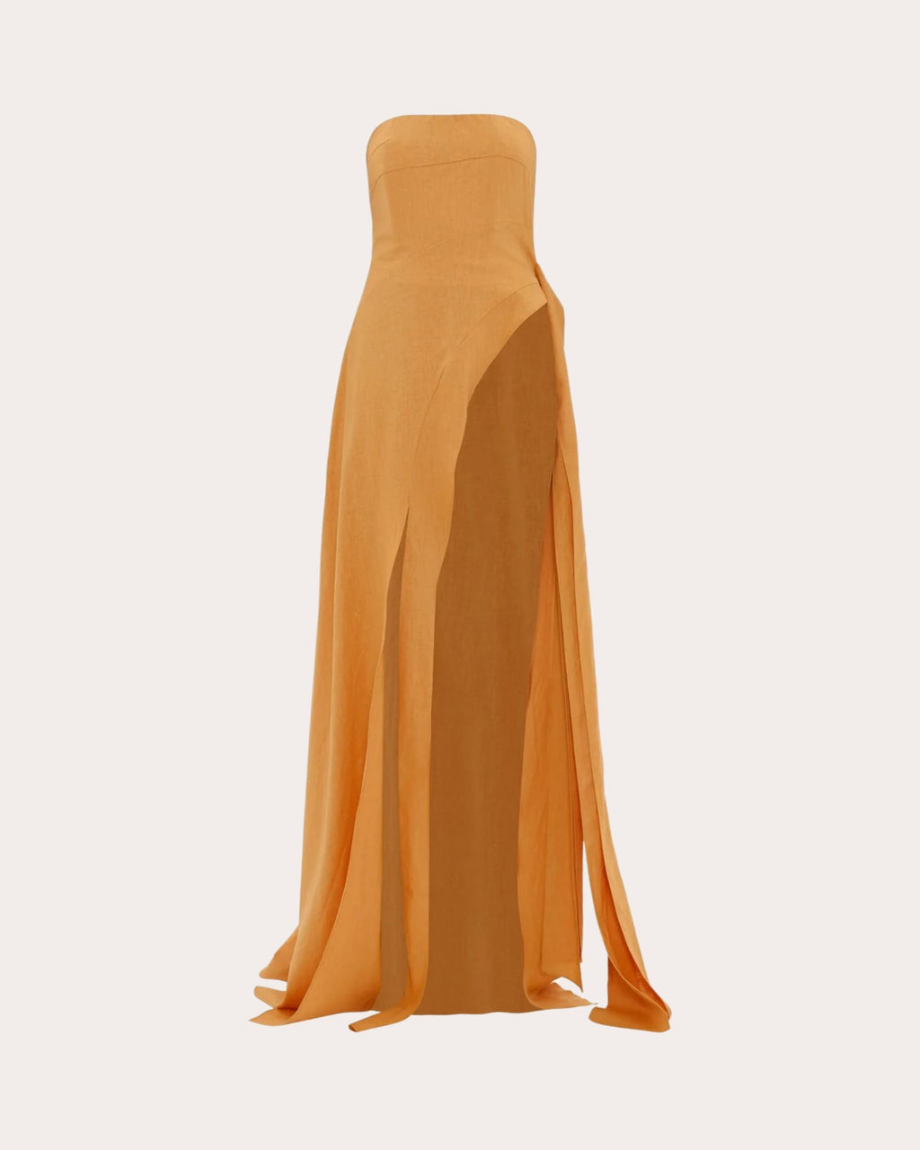 Fora Asymmetric Linen-Blend Top