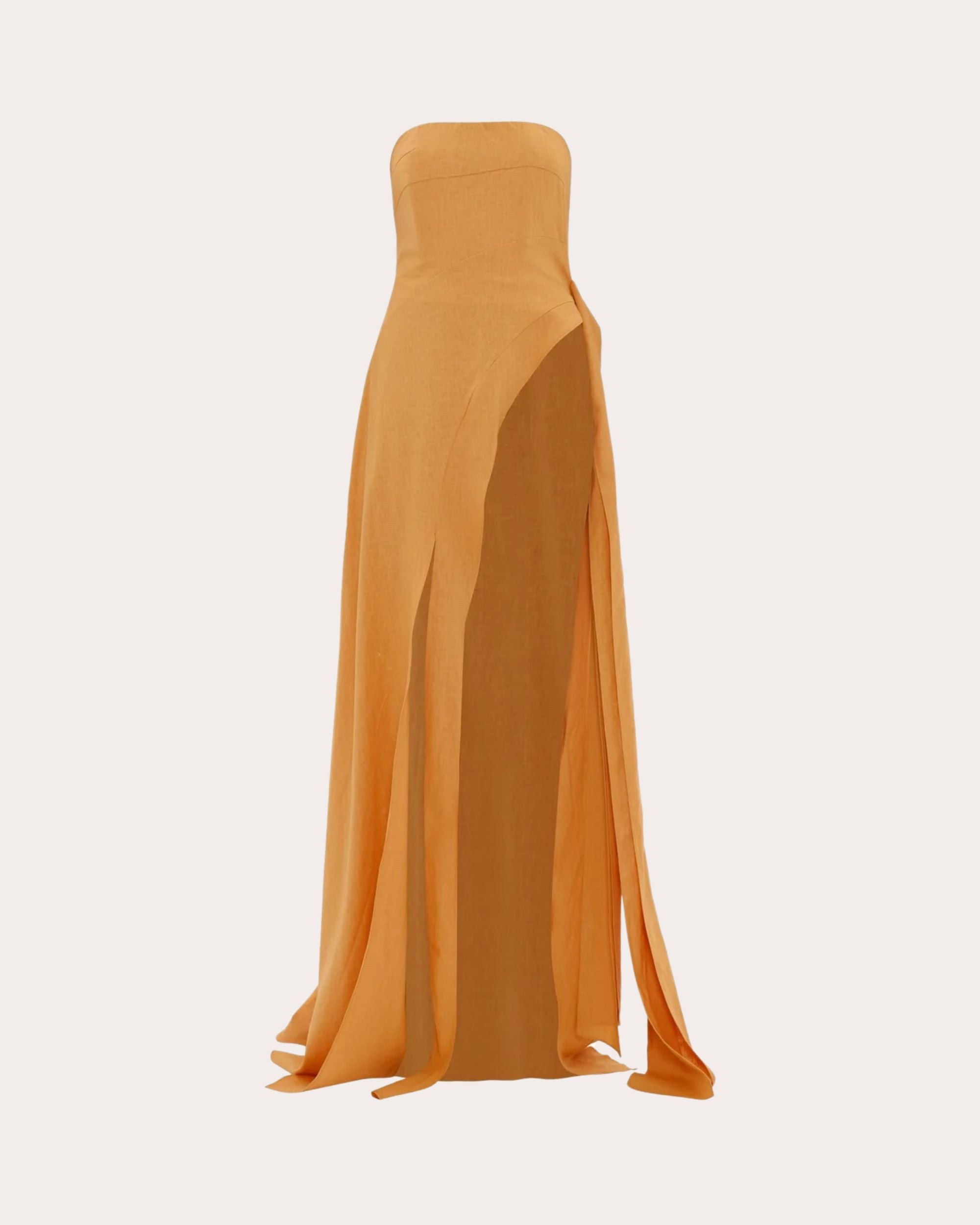 Fora Asymmetric Linen-Blend Top